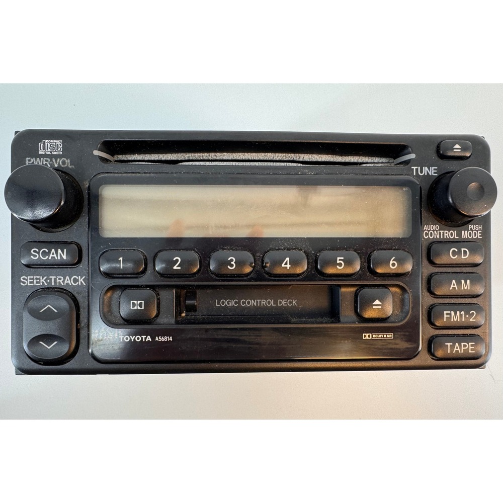 Toyota Highlander Radio CD Cassette Player OEM 86120-2B680 A56814 Used Working
